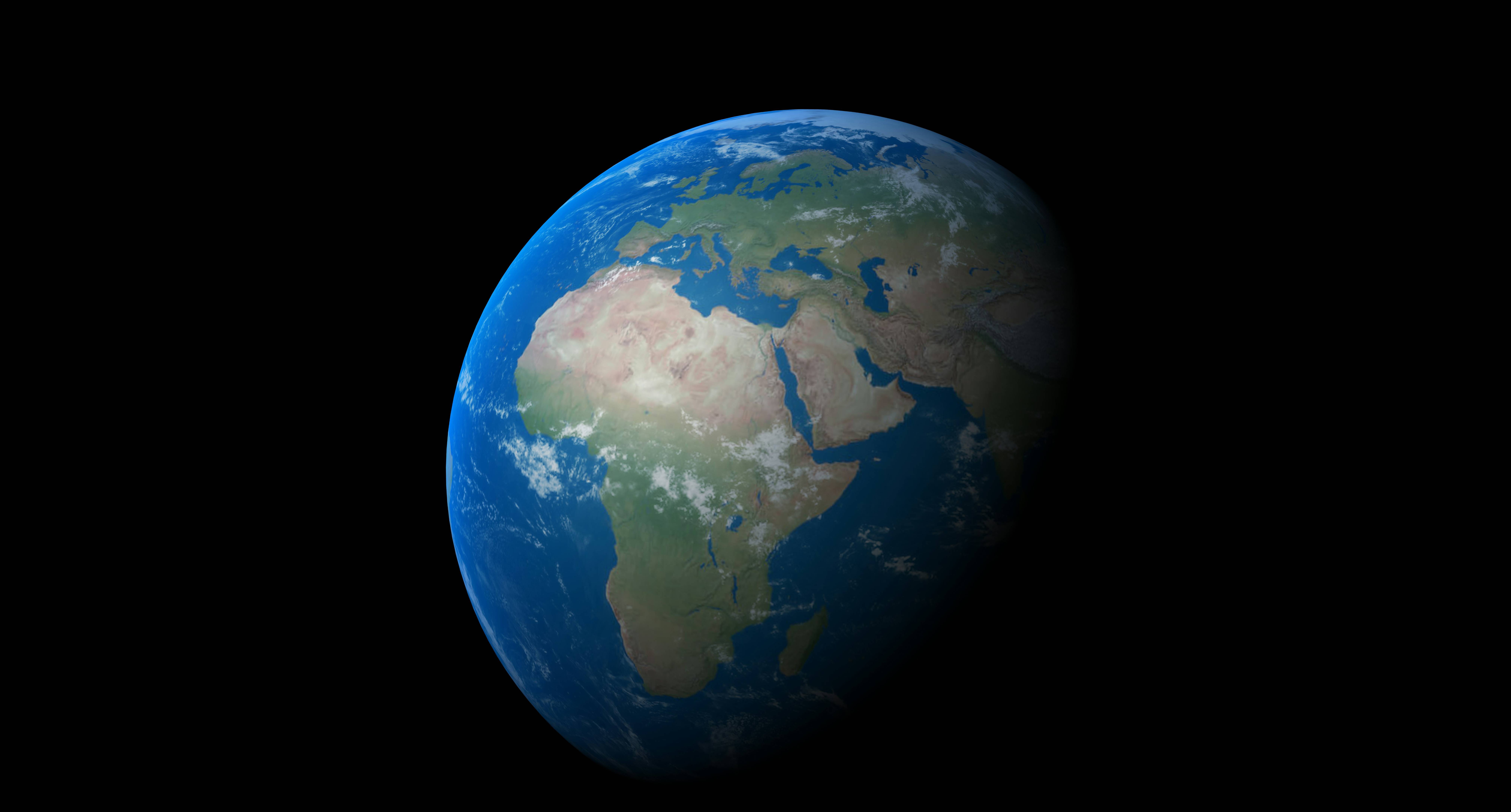 a view of the earth from space